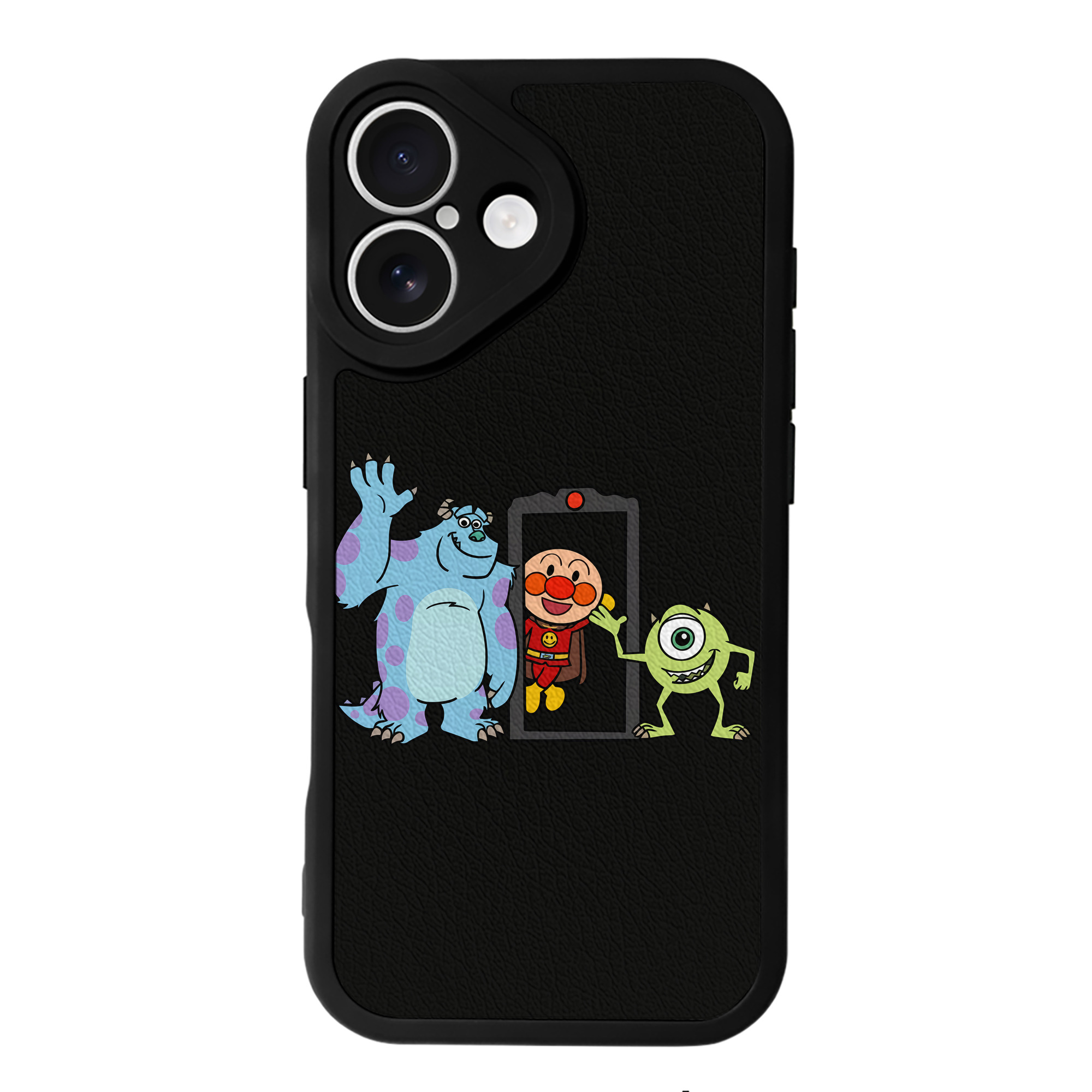 （画像用） アンパンマン Anpanman 【iPhone 16シリーズ対応】シリコンスマホケース（レザー調） 材質：シリコン